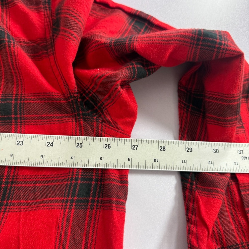 Duluth 40 Grit Flannel Work Shirt Mens XL Red Black Button Down Plaid Outdoor - Picture 8 of 10